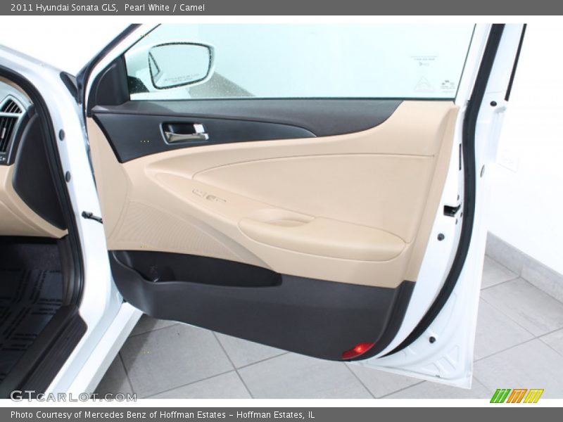 Pearl White / Camel 2011 Hyundai Sonata GLS