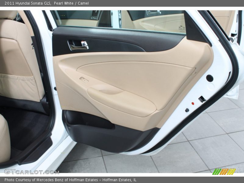 Pearl White / Camel 2011 Hyundai Sonata GLS