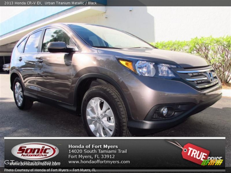 Urban Titanium Metallic / Black 2013 Honda CR-V EX