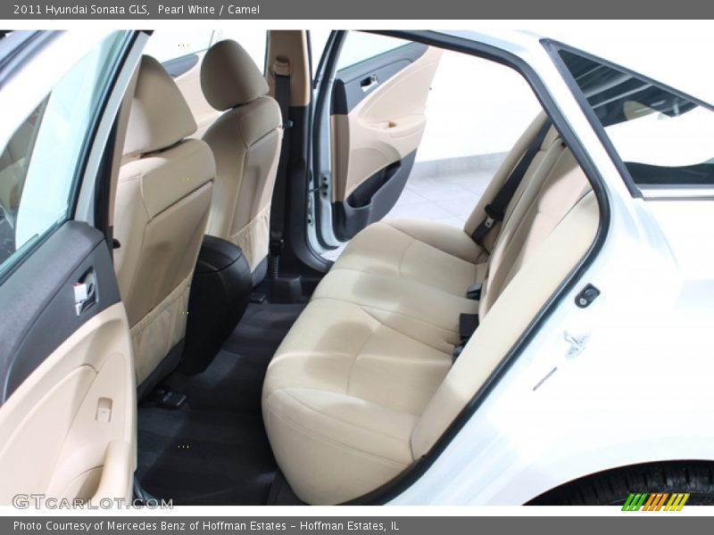 Pearl White / Camel 2011 Hyundai Sonata GLS