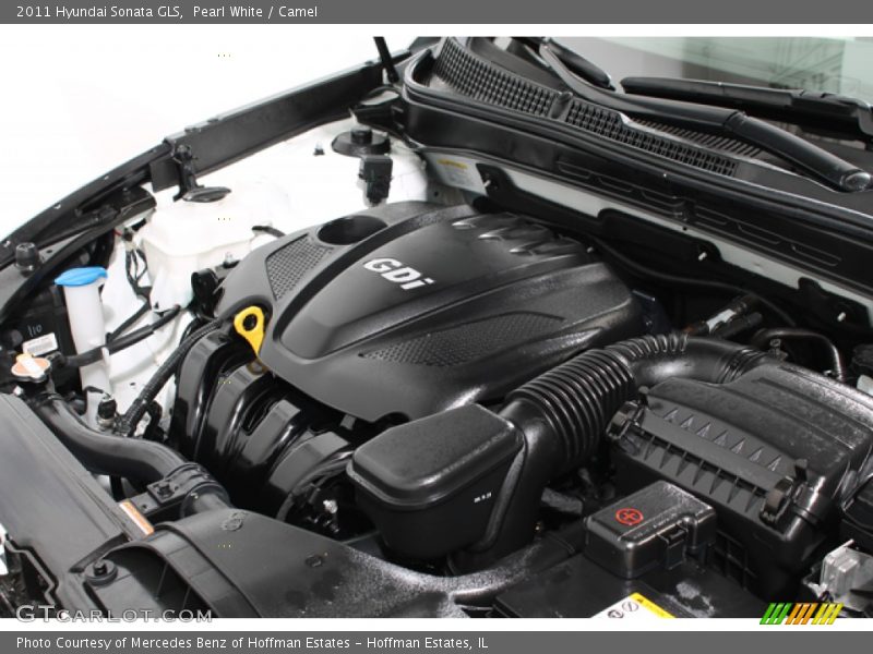 Pearl White / Camel 2011 Hyundai Sonata GLS