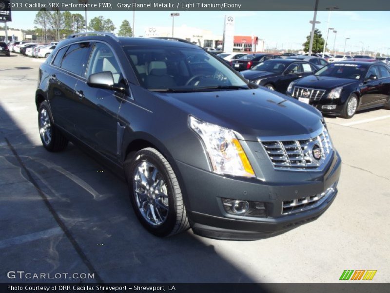 Gray Flannel Metallic / Light Titanium/Ebony 2013 Cadillac SRX Performance FWD