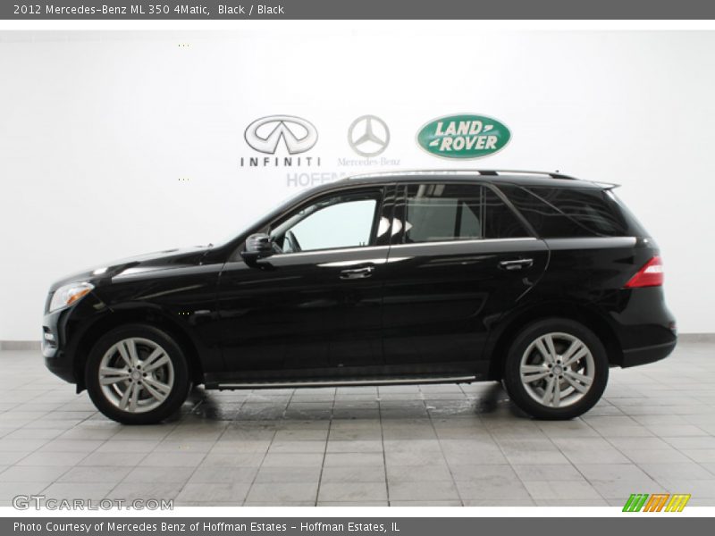 Black / Black 2012 Mercedes-Benz ML 350 4Matic