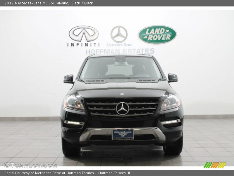 Black / Black 2012 Mercedes-Benz ML 350 4Matic