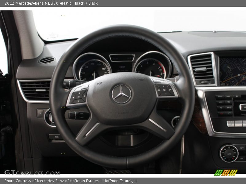 Black / Black 2012 Mercedes-Benz ML 350 4Matic