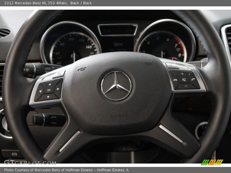 Black / Black 2012 Mercedes-Benz ML 350 4Matic