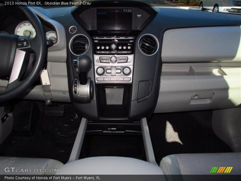 Obsidian Blue Pearl / Gray 2013 Honda Pilot EX