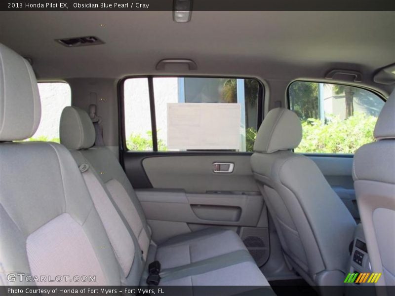 Obsidian Blue Pearl / Gray 2013 Honda Pilot EX
