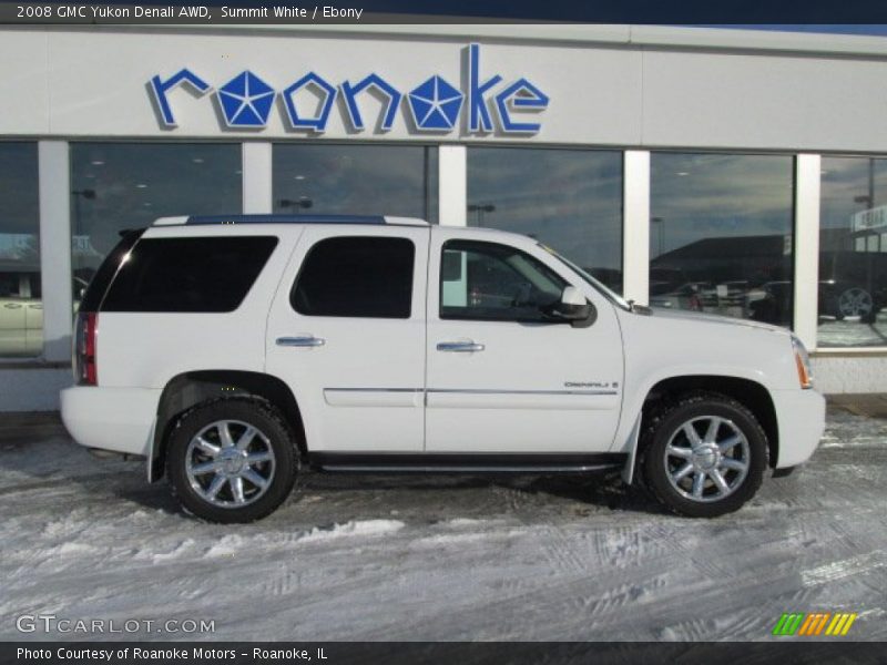 Summit White / Ebony 2008 GMC Yukon Denali AWD