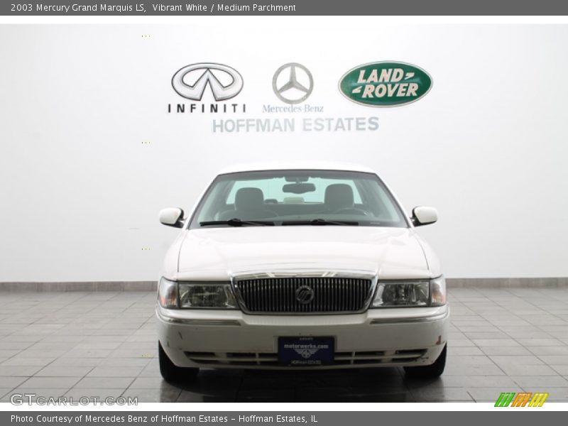 Vibrant White / Medium Parchment 2003 Mercury Grand Marquis LS