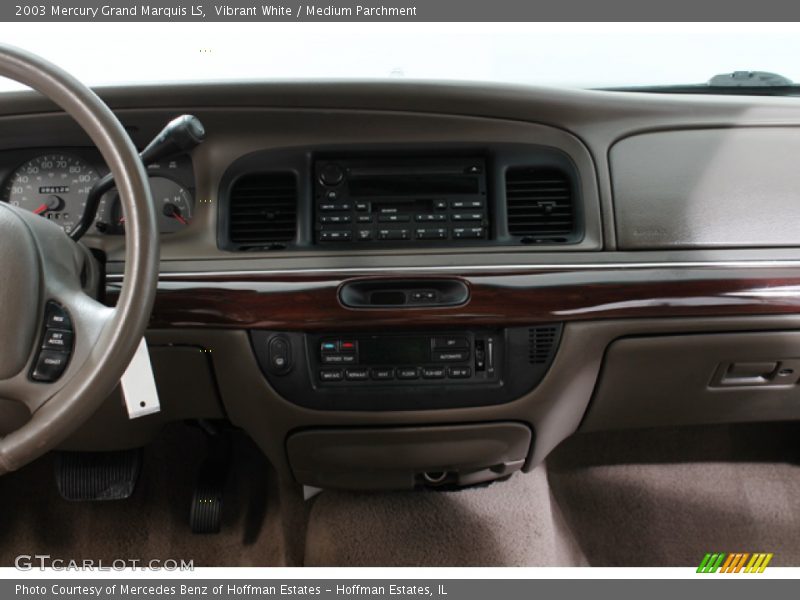 Vibrant White / Medium Parchment 2003 Mercury Grand Marquis LS