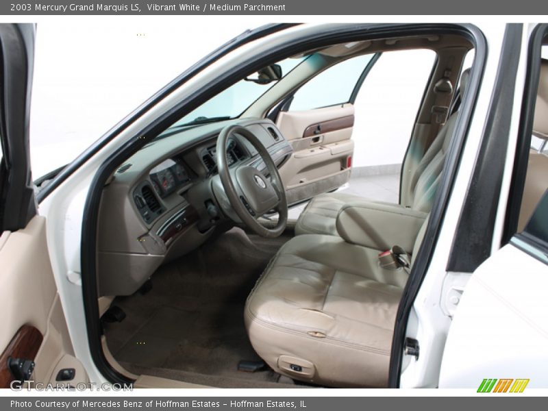 Vibrant White / Medium Parchment 2003 Mercury Grand Marquis LS