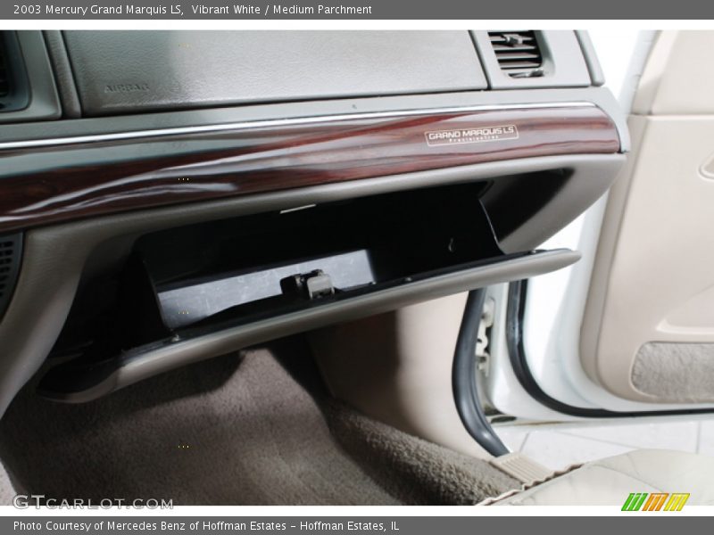 Vibrant White / Medium Parchment 2003 Mercury Grand Marquis LS