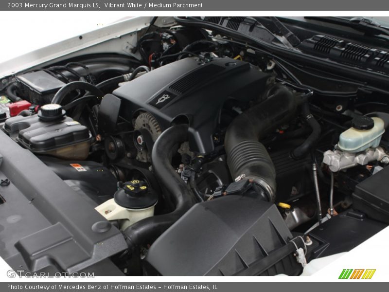 Vibrant White / Medium Parchment 2003 Mercury Grand Marquis LS