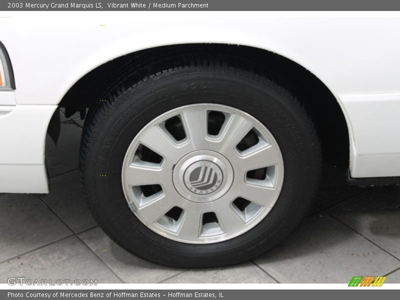 Vibrant White / Medium Parchment 2003 Mercury Grand Marquis LS