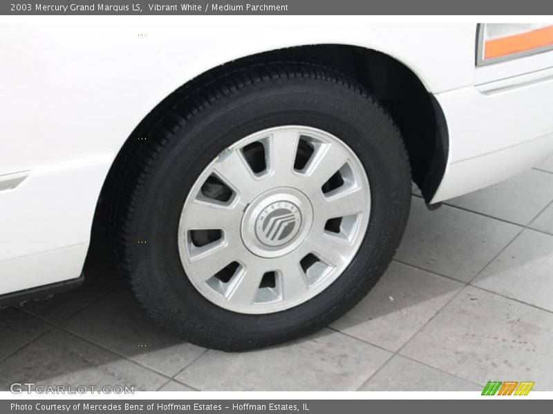 Vibrant White / Medium Parchment 2003 Mercury Grand Marquis LS