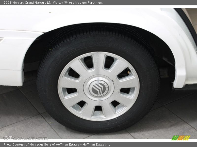 Vibrant White / Medium Parchment 2003 Mercury Grand Marquis LS