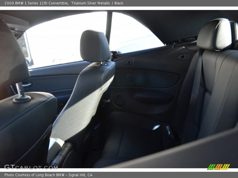 Titanium Silver Metallic / Black 2009 BMW 1 Series 128i Convertible
