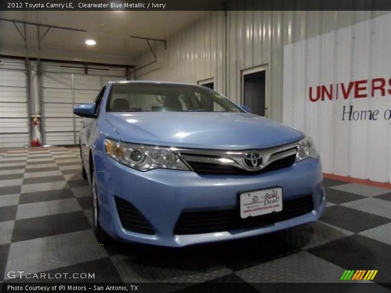 Clearwater Blue Metallic / Ivory 2012 Toyota Camry LE