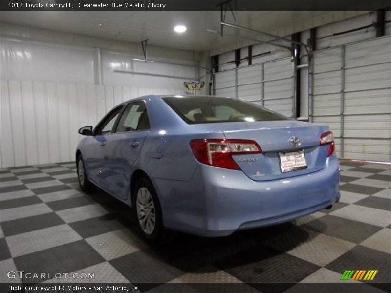 Clearwater Blue Metallic / Ivory 2012 Toyota Camry LE