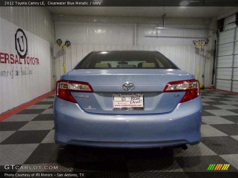 Clearwater Blue Metallic / Ivory 2012 Toyota Camry LE