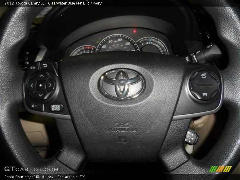 Clearwater Blue Metallic / Ivory 2012 Toyota Camry LE