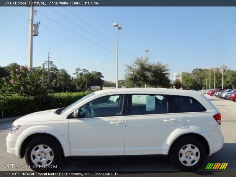 Stone White / Dark Slate Gray 2010 Dodge Journey SE