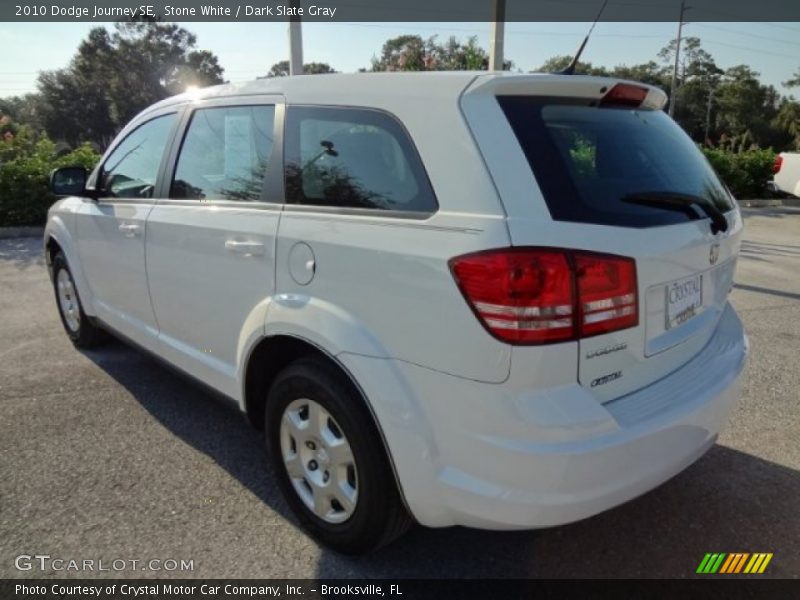 Stone White / Dark Slate Gray 2010 Dodge Journey SE