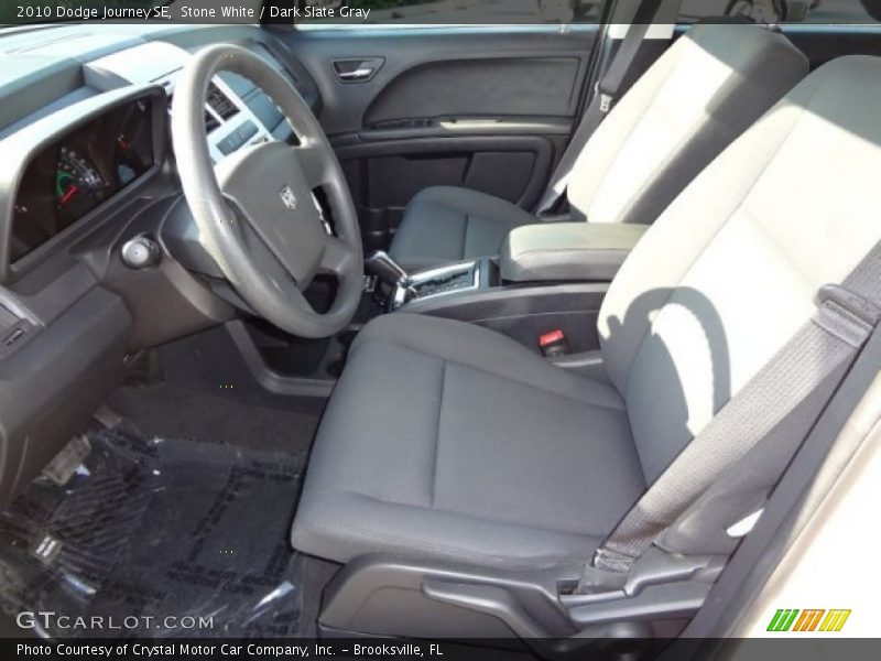 Stone White / Dark Slate Gray 2010 Dodge Journey SE