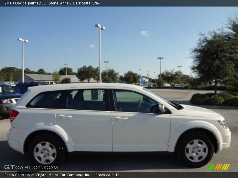 Stone White / Dark Slate Gray 2010 Dodge Journey SE
