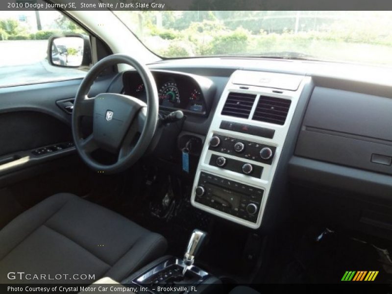 Stone White / Dark Slate Gray 2010 Dodge Journey SE