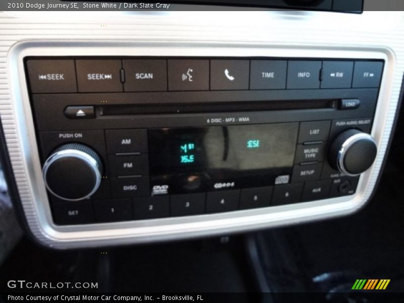 Stone White / Dark Slate Gray 2010 Dodge Journey SE