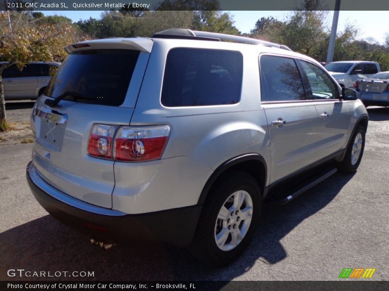 Quicksilver Metallic / Ebony 2011 GMC Acadia SL