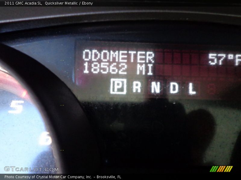 Quicksilver Metallic / Ebony 2011 GMC Acadia SL