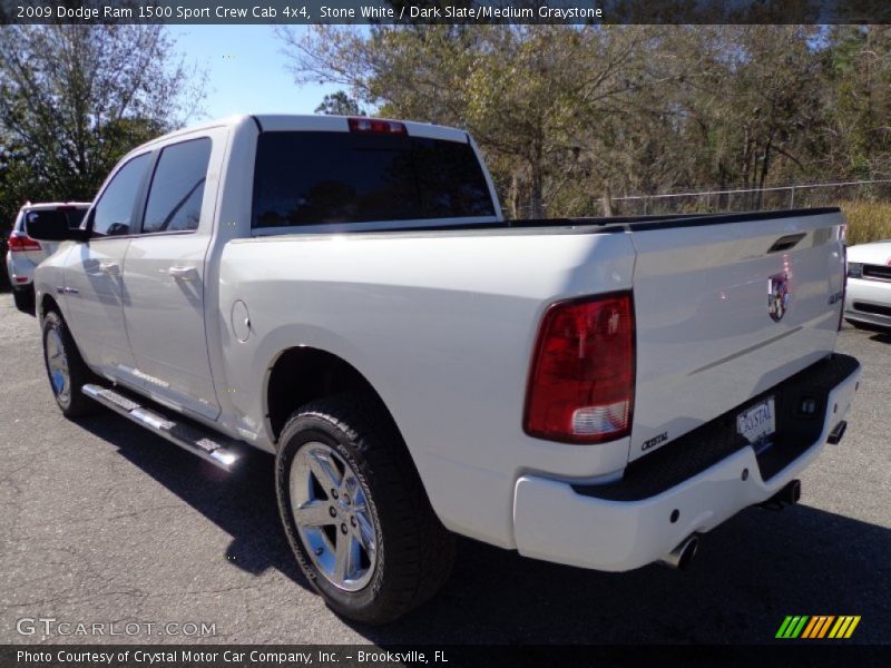 Stone White / Dark Slate/Medium Graystone 2009 Dodge Ram 1500 Sport Crew Cab 4x4