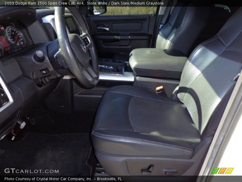 Stone White / Dark Slate/Medium Graystone 2009 Dodge Ram 1500 Sport Crew Cab 4x4
