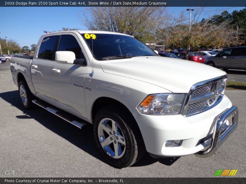 Stone White / Dark Slate/Medium Graystone 2009 Dodge Ram 1500 Sport Crew Cab 4x4