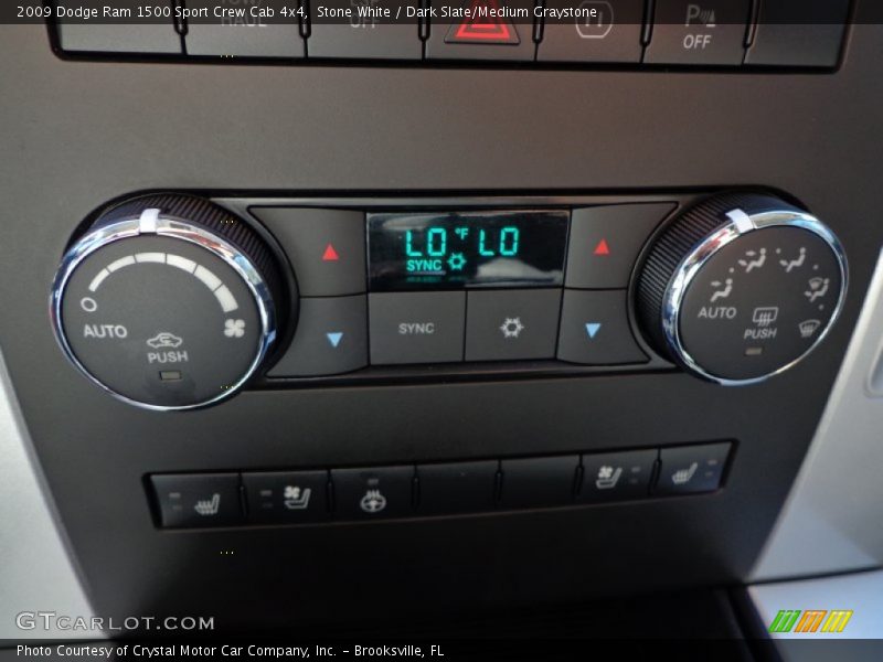 Stone White / Dark Slate/Medium Graystone 2009 Dodge Ram 1500 Sport Crew Cab 4x4