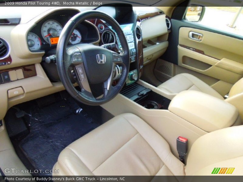 Mocha Metallic / Beige 2009 Honda Pilot Touring 4WD