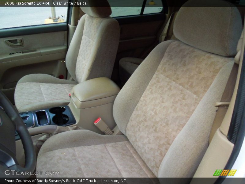 Clear White / Beige 2008 Kia Sorento LX 4x4