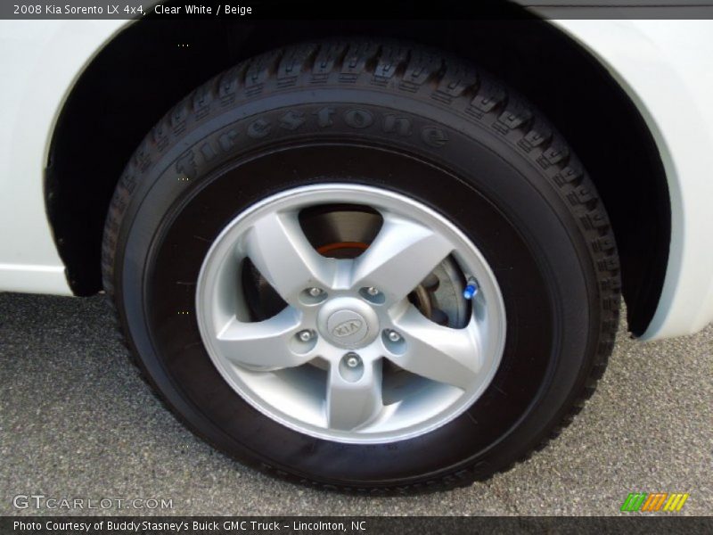 Clear White / Beige 2008 Kia Sorento LX 4x4