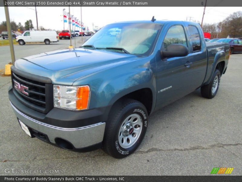 Stealth Gray Metallic / Dark Titanium 2008 GMC Sierra 1500 Extended Cab 4x4