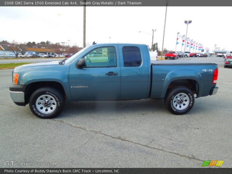 Stealth Gray Metallic / Dark Titanium 2008 GMC Sierra 1500 Extended Cab 4x4