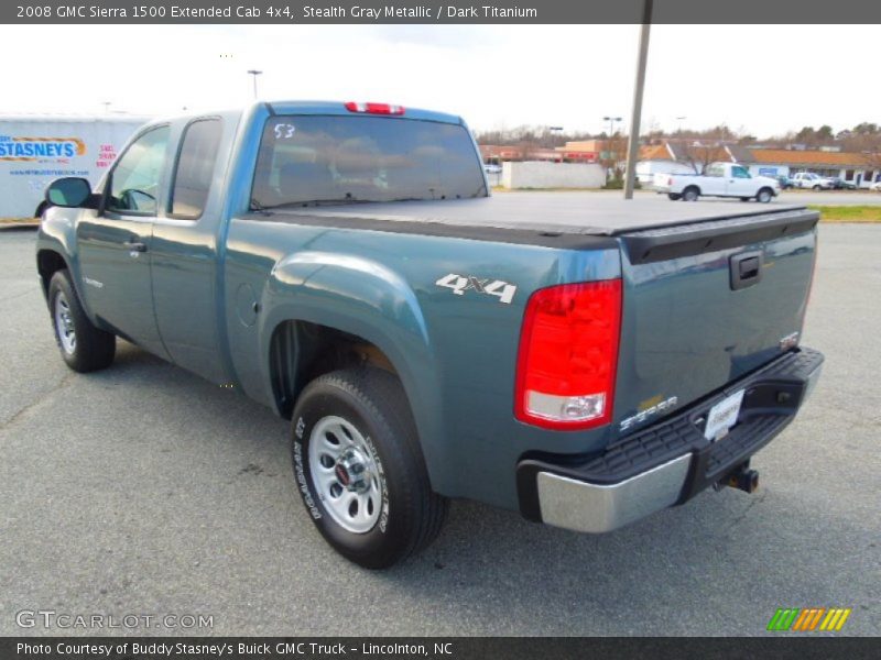 Stealth Gray Metallic / Dark Titanium 2008 GMC Sierra 1500 Extended Cab 4x4
