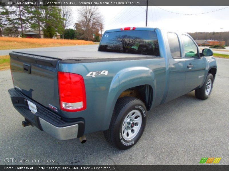 Stealth Gray Metallic / Dark Titanium 2008 GMC Sierra 1500 Extended Cab 4x4