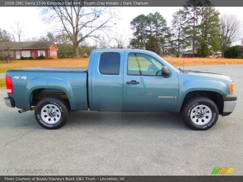 Stealth Gray Metallic / Dark Titanium 2008 GMC Sierra 1500 Extended Cab 4x4