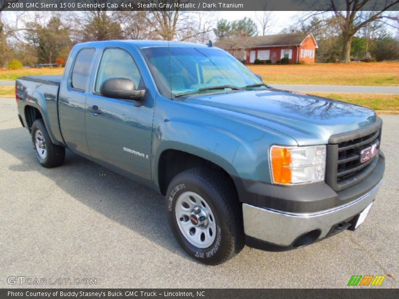 Stealth Gray Metallic / Dark Titanium 2008 GMC Sierra 1500 Extended Cab 4x4