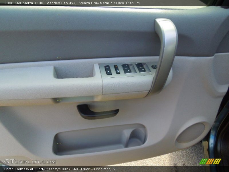 Stealth Gray Metallic / Dark Titanium 2008 GMC Sierra 1500 Extended Cab 4x4