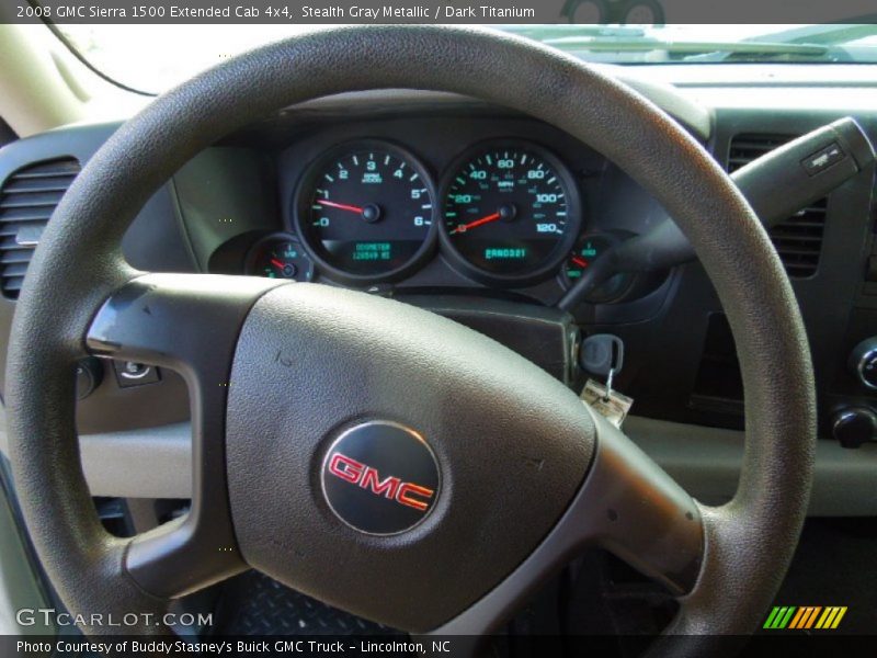 Stealth Gray Metallic / Dark Titanium 2008 GMC Sierra 1500 Extended Cab 4x4
