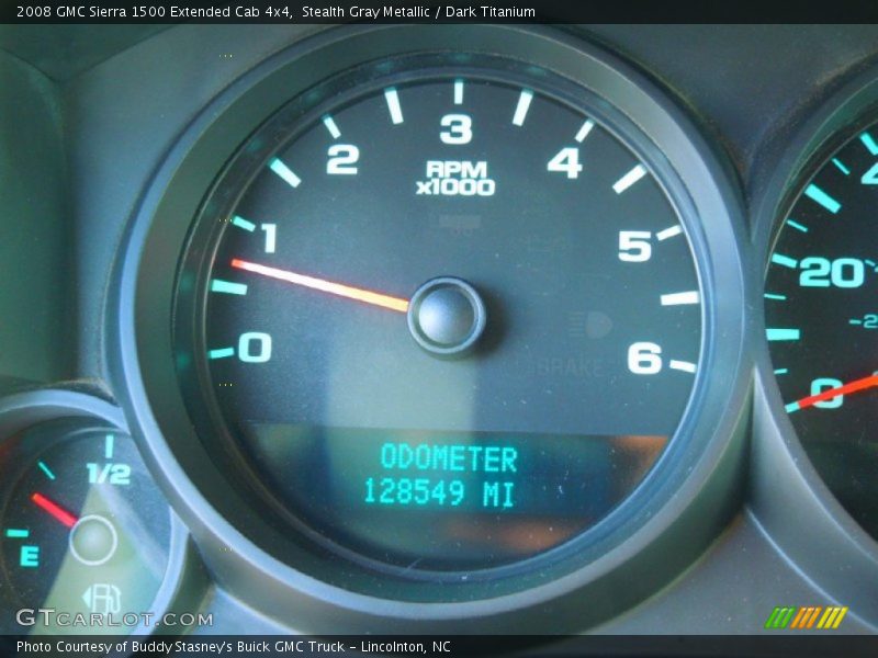 Stealth Gray Metallic / Dark Titanium 2008 GMC Sierra 1500 Extended Cab 4x4